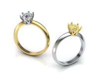 Классическое кольцо для предложения руки и сердца Tiffany