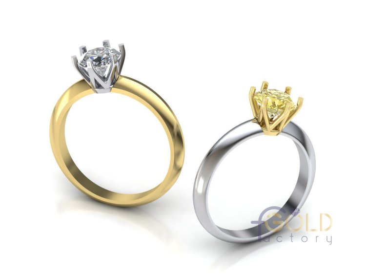Классическое кольцо для предложения руки и сердца Tiffany
