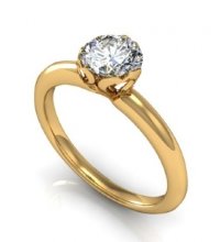 Помолвочное кольцо с большим камнем